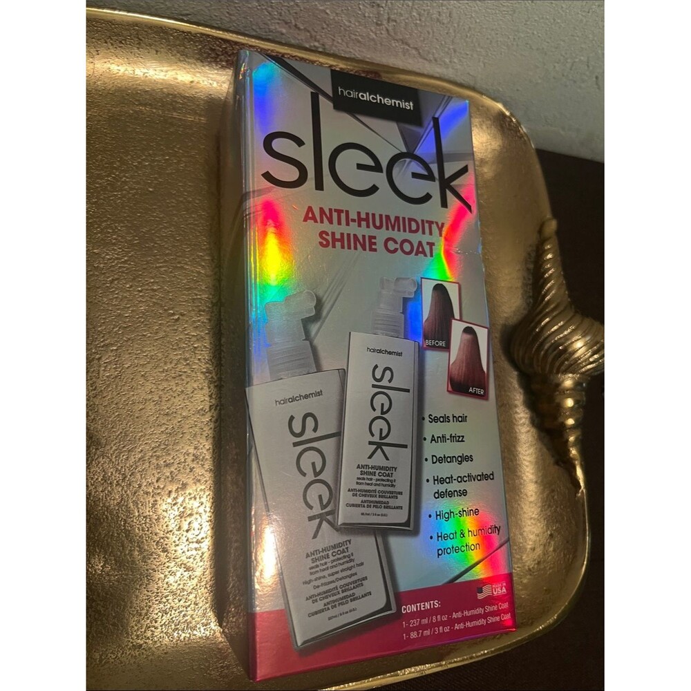 #2113**Sleek Anti-Humidity Shine Coat — Silver/White